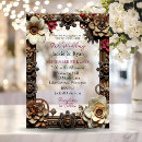 Search for steampunk wedding invitations Gothic