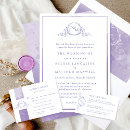 Search for royal purple wedding invitations Watercolor