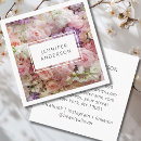 Search for purple flowers business cards Trendy