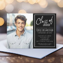 Search for black and white graduation invitations Stylish
