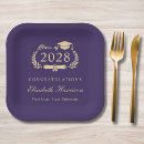 Search for purple and gold plates High school