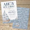 Search for nautical baby shower invitations Baby on board