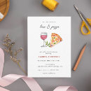 Search for pizza bridal shower invitations Wine