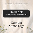 Search for magnetic back name tags Modern