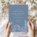 Search for dusty blue wedding invitations Boho