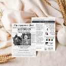 Search for newspaper save the dates Minimalist
