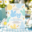 Search for bunny 1st birthday invitations Some bunny is one