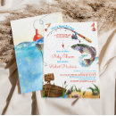 Search for fishing baby shower invitations Rustic