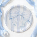 Search for white and baby blue stripes paper plates For her