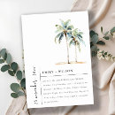 Search for destination anniversary invitations Tropical