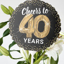 Search for anniversary balloons Black and gold