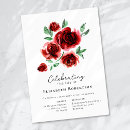 Search for red rose funeral invitations Floral