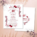 Search for ruby wedding anniversary invitations Vow renewal