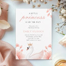 Search for swan baby shower invitations A little princess