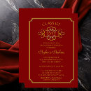 Search for red and gold graduation invitations Party