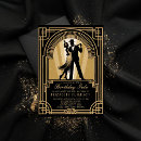 Search for roaring 20s birthday invitations Flapper