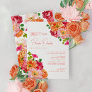 Search for bright bridal shower invitations Orange