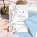 Search for floral twins baby shower invitations Baby in bloom