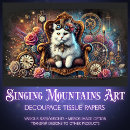 Search for steampunk decoupage paper Floral