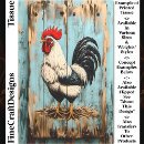 Search for french decoupage paper Rooster