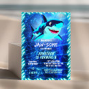 Search for shark birthday invitations Swimming