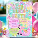 Search for water slide invitations Pool party