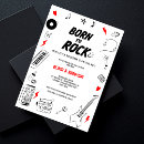 Search for rock and roll baby shower invitations Heavy metal