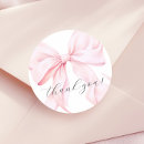 Search for 1st birthday thank you stickers Pink bow