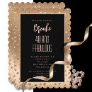 Search for glamorous 40th birthday invitations Girly