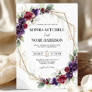Search for red and purple wedding invitations Couple