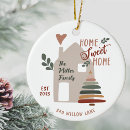 Search for home sweet home ornaments Address