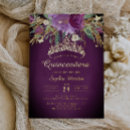 Search for purple quinceanera invitations Flowers