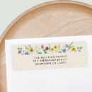 Search for wildflower return address labels Flowers