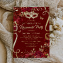 Search for masquerade invitations Watercolor