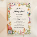 Search for girl 1st birthday invitations Fairy first birthday