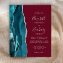 Search for burgundy and teal invitations Elegant