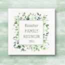 Search for family reunion napkins Botanical