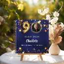 Search for 90th birthday guest books Gold