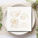 Search for 70th birthday napkins Seventy