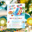 Search for water slide invitations Lets make a splash