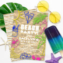 Search for neon beach invitations Colorful