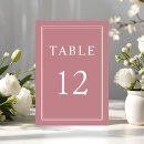 Search for dusty rose table cards Classic