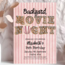Search for outdoor birthday invitations Pink