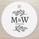 Search for wedding favor tags Typography