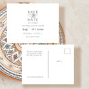 Search for black and white save the dates postcards Minimalist