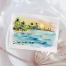 Search for hawaiian business cards Watercolor