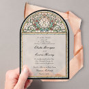 Search for stained glass invitations Floral