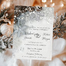 Search for pine cone wedding invitations Snow