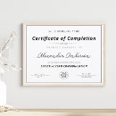 Search for certificate of completion Black and white