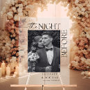 Search for the night before wedding signs Black and white